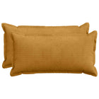 Kussensloop geel 40 x 80 cm corduroy (2 stuks)