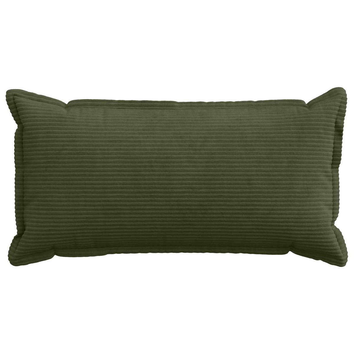 Kussensloop 2 st HOUTEN Groen 40 x 80 cm corduroy