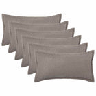 Kussensloop 40x80 cm lichtgrijs bouclé (6 stuks)