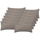 Kussensloop 12 stuks lichtgrijs bouclé 40x80 cm
