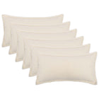 Kussensloop bouclé crèmekleurig 40 x 80 cm (6 stuks)