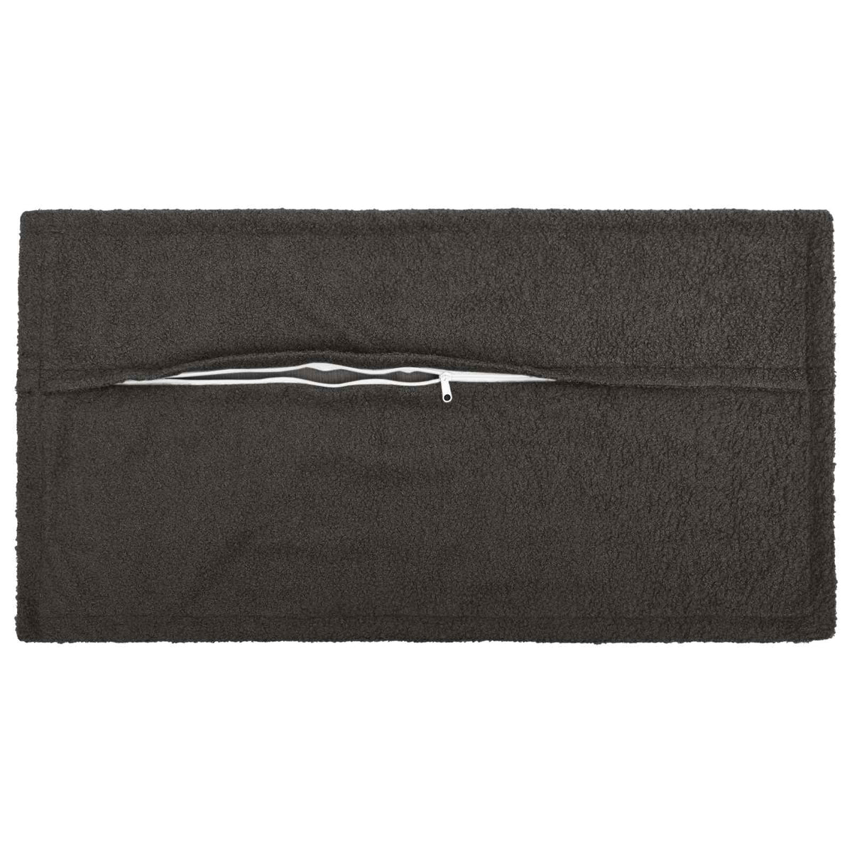 Kussensloop 12 st HOUTEN Donkergrijs 40 x 80 cm Bouclé