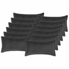Kussensloop 40 x 80 cm donkergrijs bouclé (12 stuks)