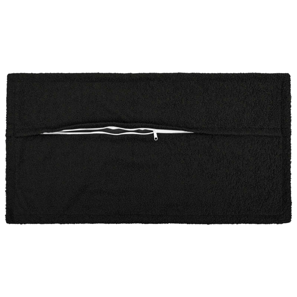 Kussensloop 12 pcs HOUTEN Zwart 40 x 80 cm Bouclé