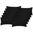 Kussensloop 40 x 80 cm zwart bouclé (12 stuks)