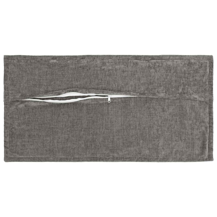 Kussensloop 6 st HOUTEN Donkergrijs 40 x 80 cm Chenille Stof