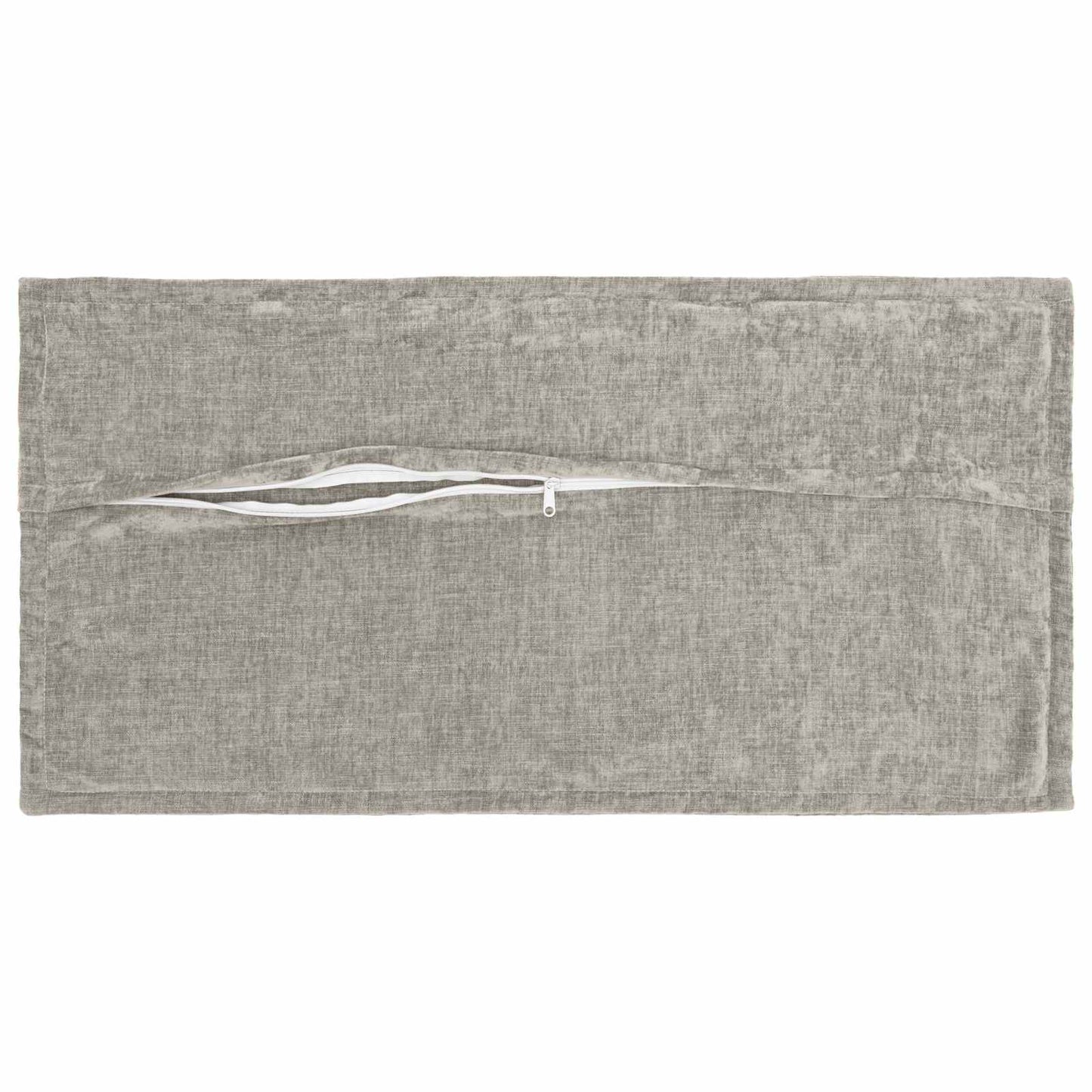 Kussensloop 2 st HOUTEN Lichtgrijs 40 x 80 cm Chenille Stof