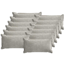 Kussensloop 12 st HOUTEN Lichtgrijs 40 x 80 cm Chenille Stof