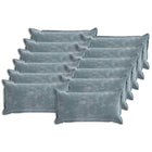 Kussensloop lichtblauw 40x80 cm chenille stof 12 stuks