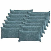 Kussensloop 40x80 cm blauw chenille (12 stuks)