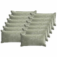 Kussensloop 12 st HOUTEN Groen 40 x 80 cm Chenille Stof