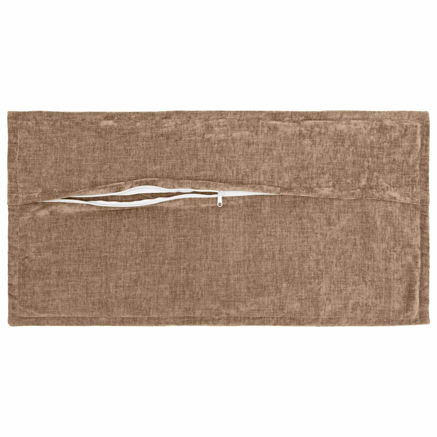 Kussensloop 12 st HOUTEN Bruin 40 x 80 cm Chenille Stof