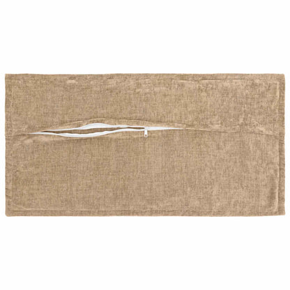 Kussensloop 6 st HOUTEN Taupe 40 x 80 cm Chenille Stof