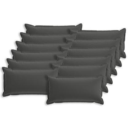 Kussensloop 12 st HOUTEN Antraciet 40 x 80 cm Polyester