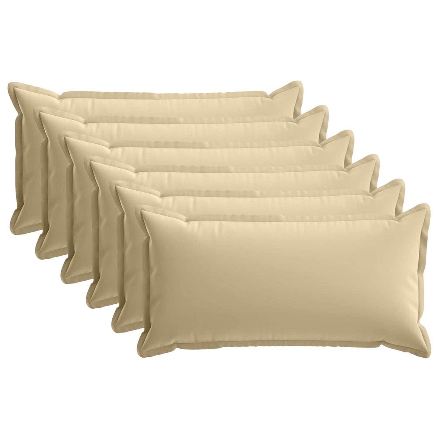 Kussensloop 6 st HOUTEN Beige 40 x 80 cm Polyester