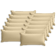 Kussensloop 12 st beige 40 x 80 cm polyester