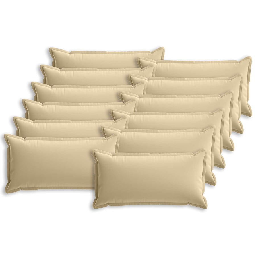 Kussensloop 12 st HOUTEN Beige 40 x 80 cm Polyester