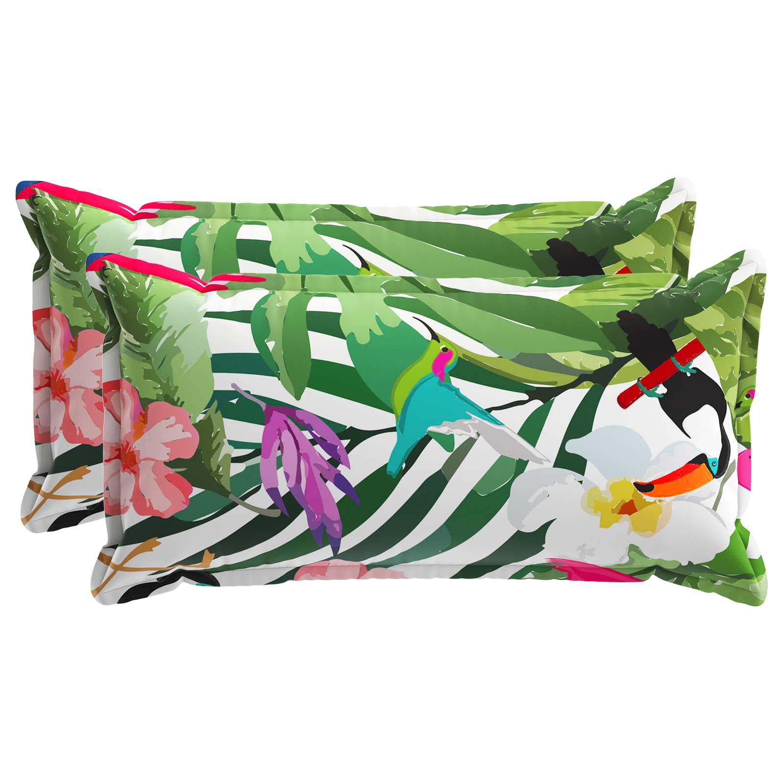 Kussensloop 2 st HOUTEN Zwart 40 x 80 cm Polyester