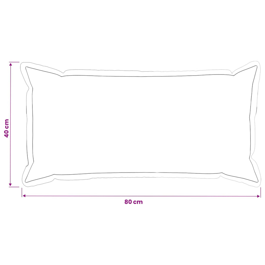 Kussensloop 2 st HOUTEN Koninklijk Blauw 40 x 80 cm Polyester