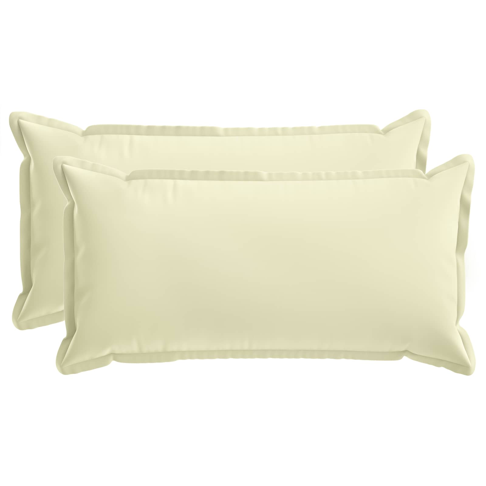 Kussensloop 2 st HOUTEN Crèmekleurig 40 x 80 cm Polyester