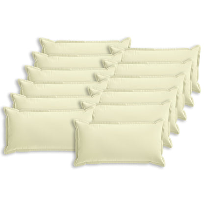 Kussensloop 12 st HOUTEN Crèmekleurig 40 x 80 cm Polyester