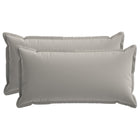 Kussensloop 2 st HOUTEN Grijs 40 x 80 cm Polyester