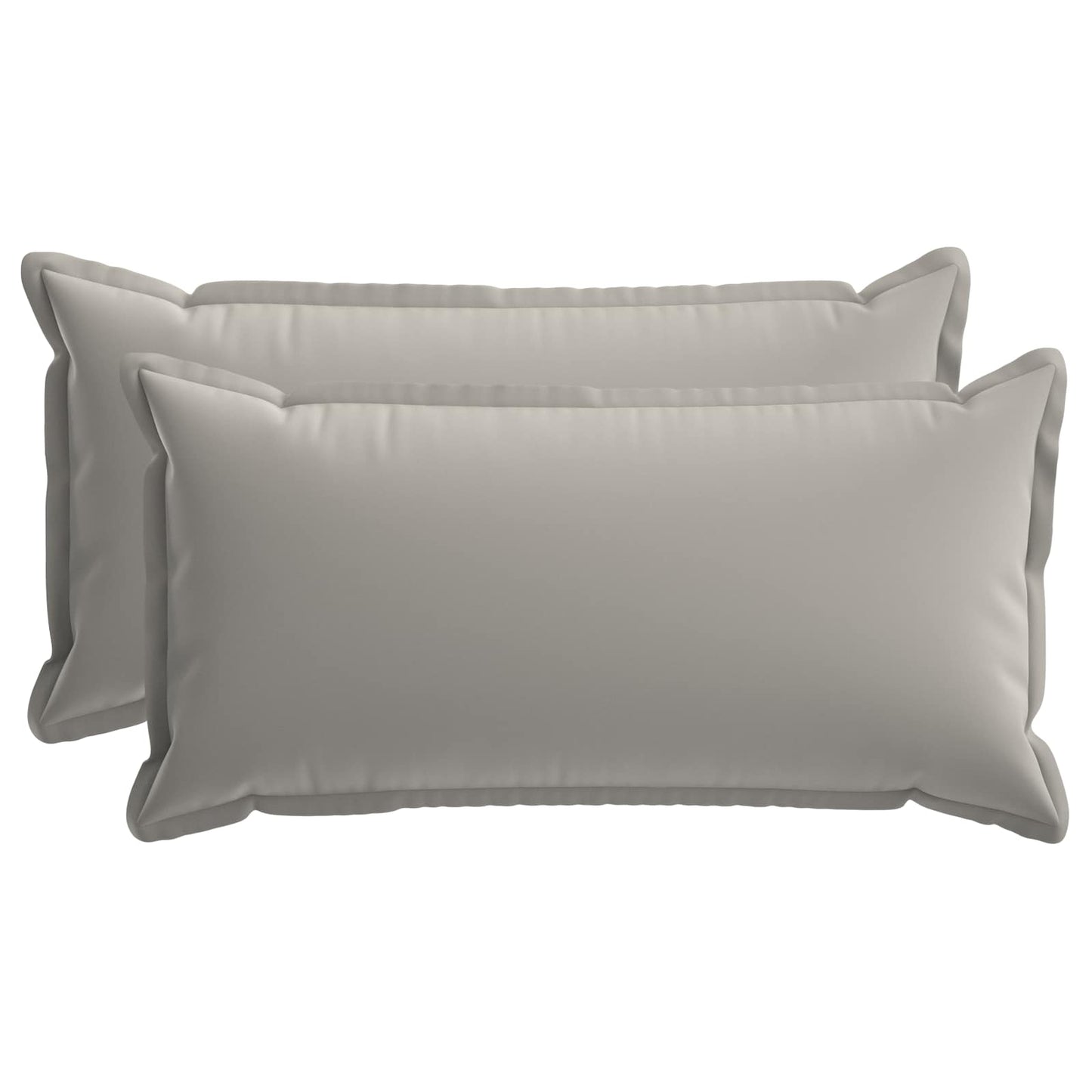 Kussensloop 2 st HOUTEN Grijs 40 x 80 cm Polyester