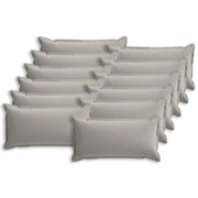 Kussensloop 12 st grijs 40 x 80 cm polyester