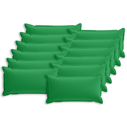 Kussensloop 12 st HOUTEN Groen 40 x 80 cm Polyester