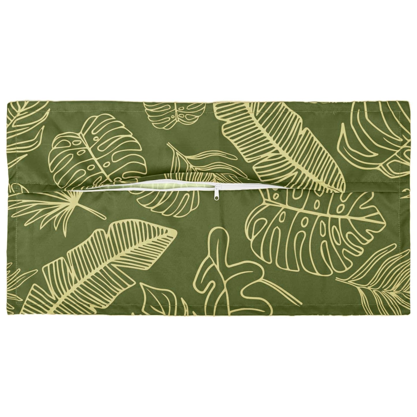 Kussensloop 6 st HOUTEN Bladontwerp 40 x 80 cm Polyester