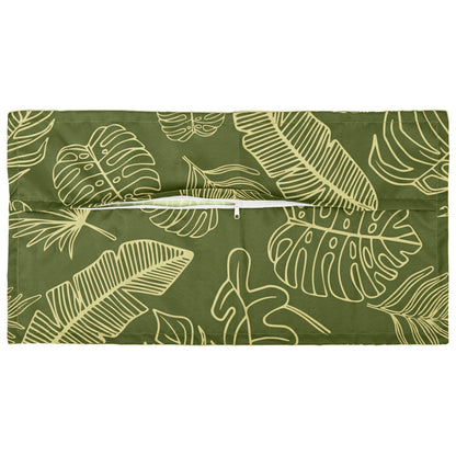 Kussensloop 12 st HOUTEN Bladontwerp 40 x 80 cm Polyester