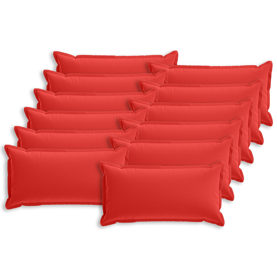 Kussensloop 12 st HOUTEN Rood 40 x 80 cm Polyester
