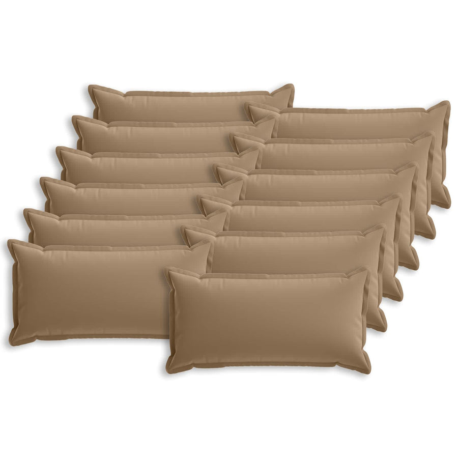 Kussensloop 12 st HOUTEN Taupe 40 x 80 cm Polyester