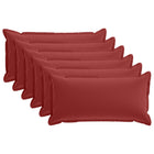 Kussensloop 6 st HOUTEN Wijnrood 40 x 80 cm Polyester