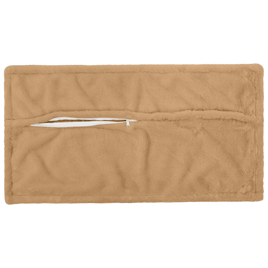 Kussensloop 2 st HOUTEN Taupe 40 x 80 cm Nep Konijnenbont