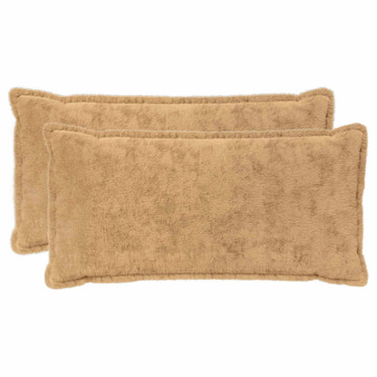 Kussensloop 2 st HOUTEN Taupe 40 x 80 cm Nep Konijnenbont