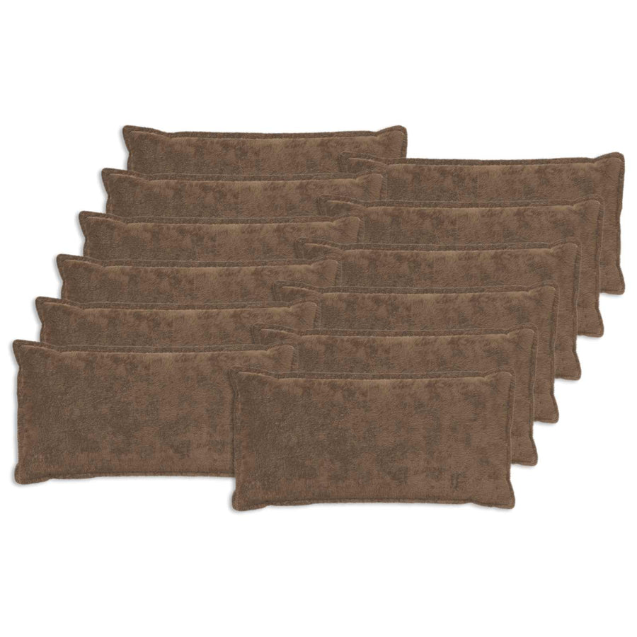 Kussensloop 12 st HOUTEN Licht Bruin 40 x 80 cm