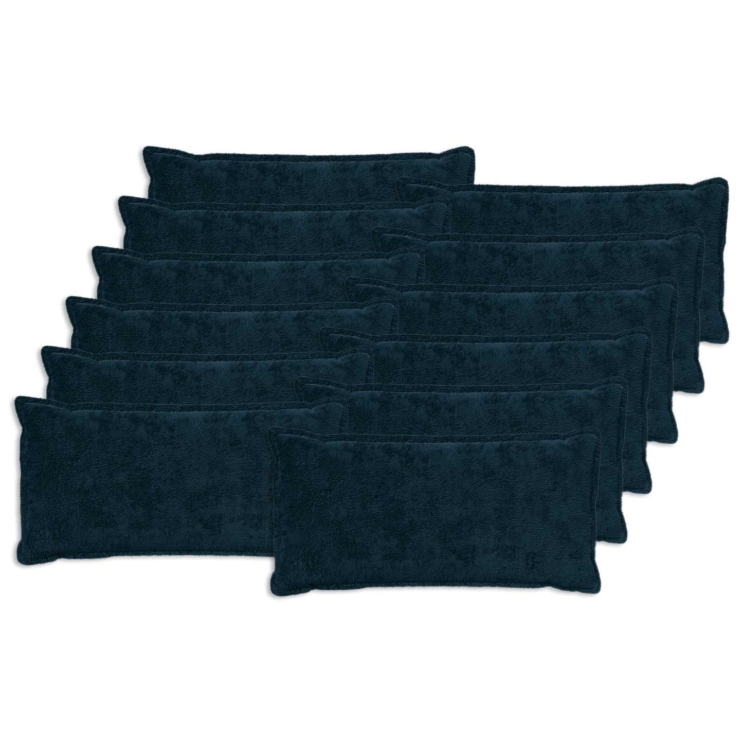 Kussensloop 12 st HOUTEN Marineblauw 40 x 80 cm