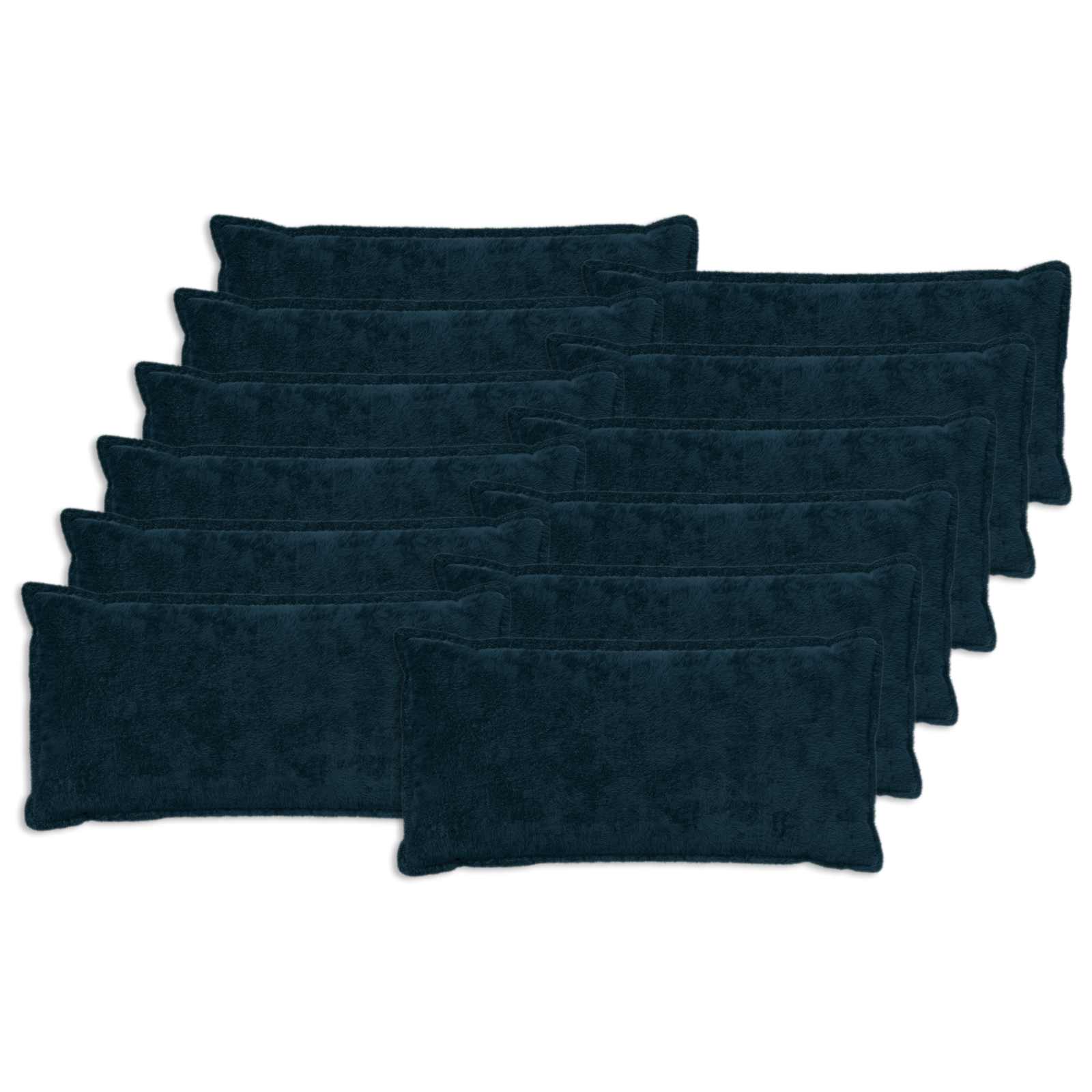 Kussensloop 12 st HOUTEN Marineblauw 40 x 80 cm