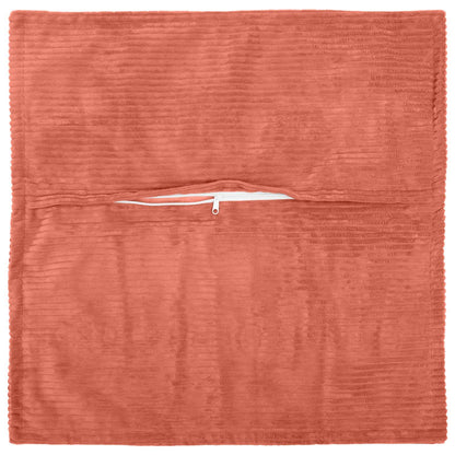 Kussensloop 12 st HOUTEN Rood-oranje 45 x 45 cm corduroy