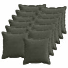 Kussensloop 12 st antraciet corduroy 45x45 cm