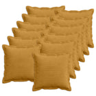 Kussenslopen geel 12 stuks 45x45 cm corduroy