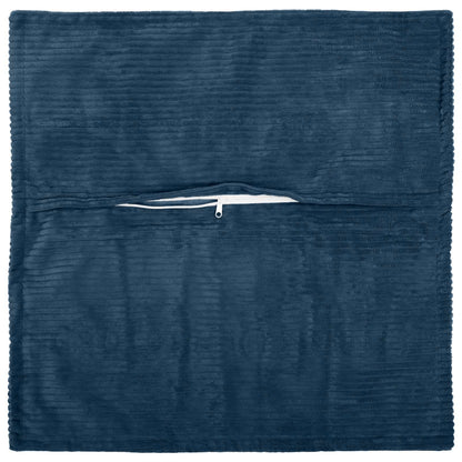 Kussensloop 2 st HOUTEN Marineblauw 45 x 45 cm corduroy