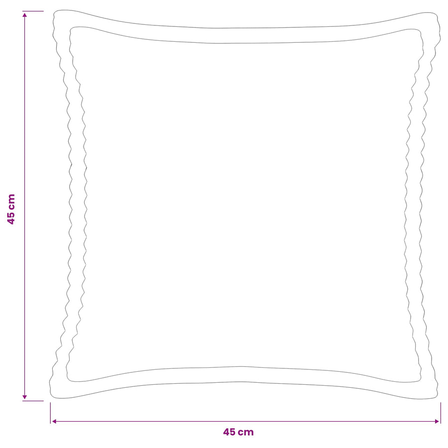 Kussensloop 2 st HOUTEN Marineblauw 45 x 45 cm corduroy