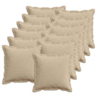 Kussensloop 12 st taupe 45x45 cm corduroy