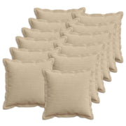 Kussensloop 12 st taupe 45x45 cm corduroy