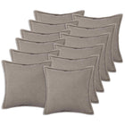 Kussensloop 45x45 cm bouclé lichtgrijs (12 stuks)