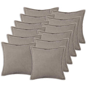 Kussensloop 45x45 cm bouclé lichtgrijs (12 stuks)