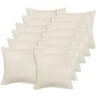 Kussensloop 12 stuks crème 45x45 cm bouclé
