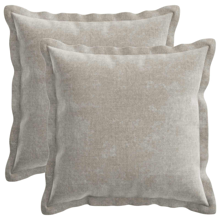 Kussensloop 2 st HOUTEN Lichtgrijs 45 x 45 cm Chenille Stof